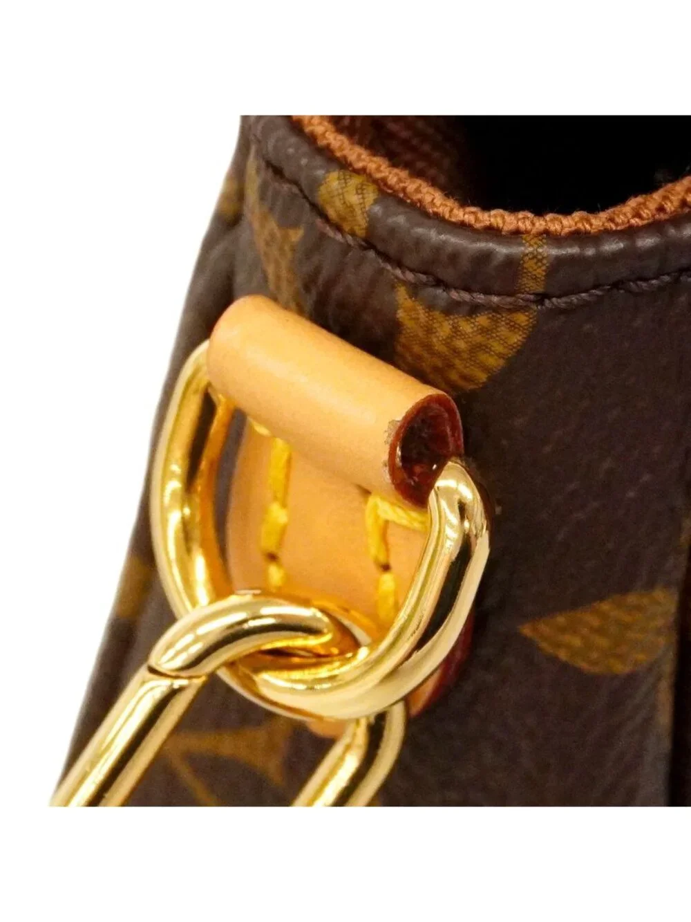Louis Vuitton Shoulder Bag Monogram Wallet on Chain Ivy Brown